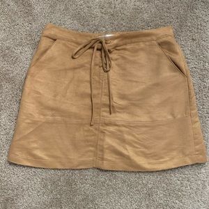 Suede skirt